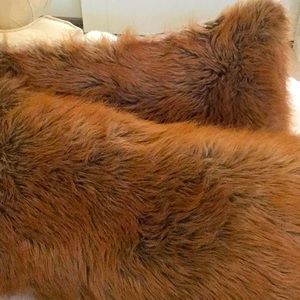 Faux fur pillows
